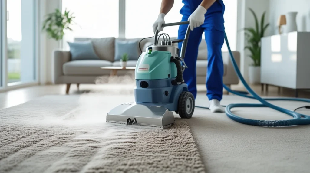 Carpet cleaning process