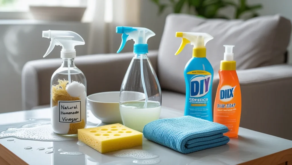 Upholstery Cleaning Solution Types: Natural, DIY, and Store-Bought